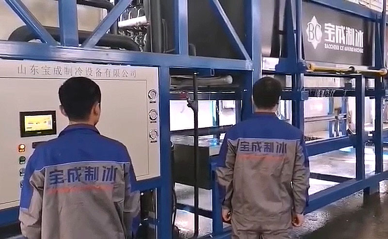 10 Tons Direct Cooling Block Ice Maker Machine