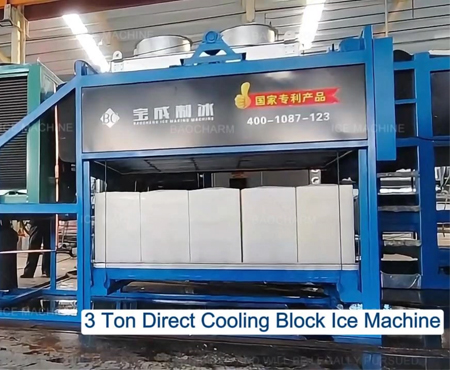 25 KG 3 Ton Direct Cooling Ice Block Maker Machine