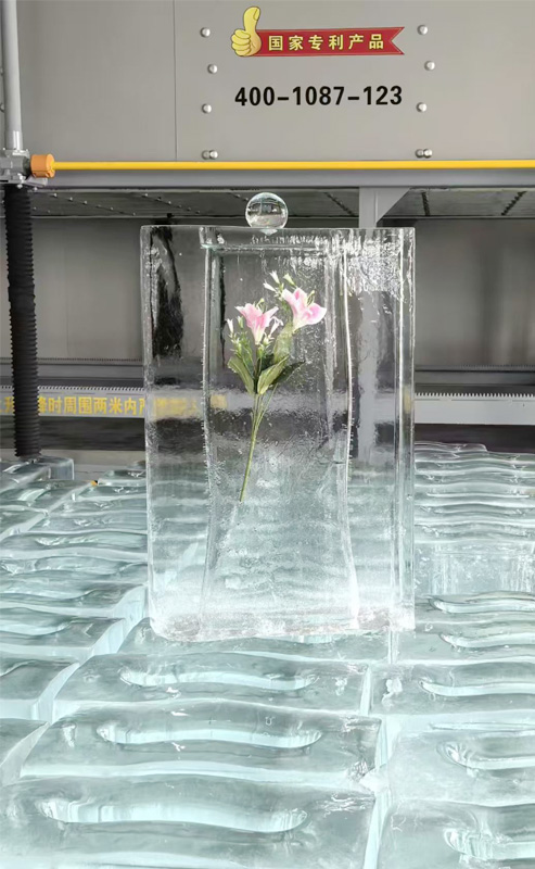 crystal clear ice block making machine